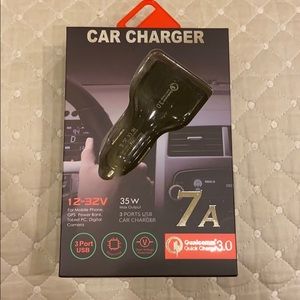Fast Car Charger 7A/35W 3 Port Quick Charge 3.0